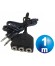 CONEXION 2xJACK 3.5 MACHO A 3xJACK 3.5mm HEMBRA MICROFONO+AUDIO 1m