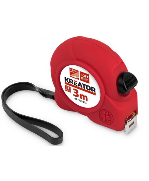 CINTA METRICA SOFT TOUCH 3m ROJA KREATOR