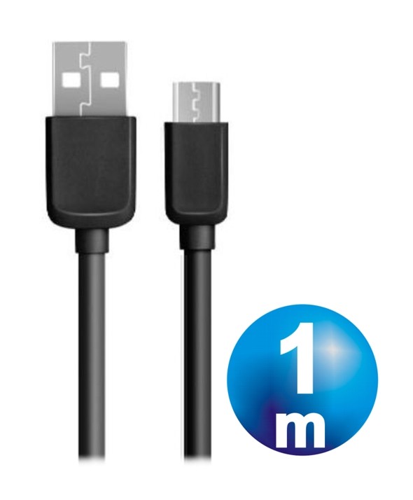 CONEXION Usb 2.0 2A NEGRO MICRO Usb 1m AV1099