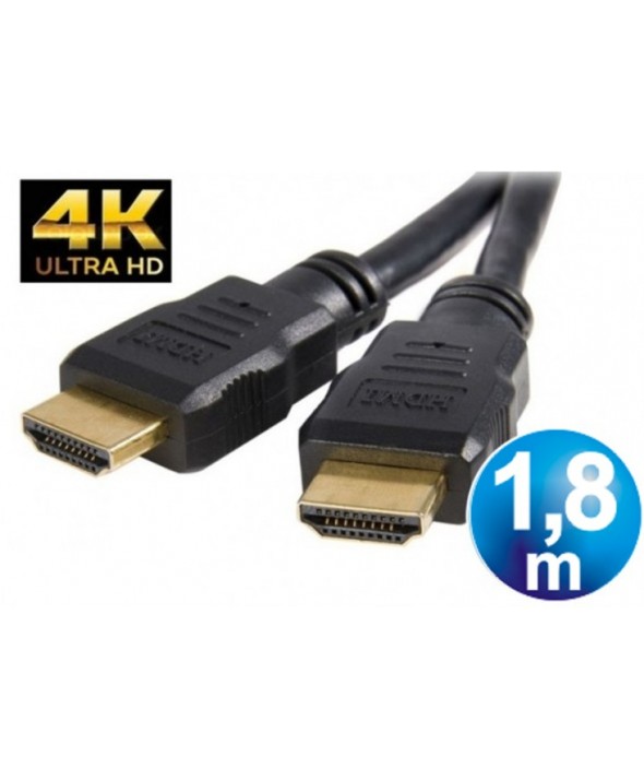 CONEXION HDMI M/M 3D 4K CABLE 1.8 m