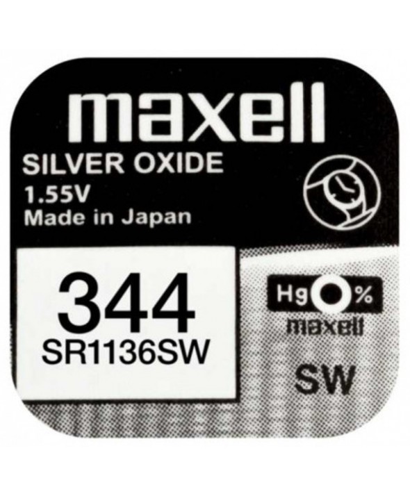 PILA Ox DE PLATA 1.55V (SR1136SW) 344 MAXELL