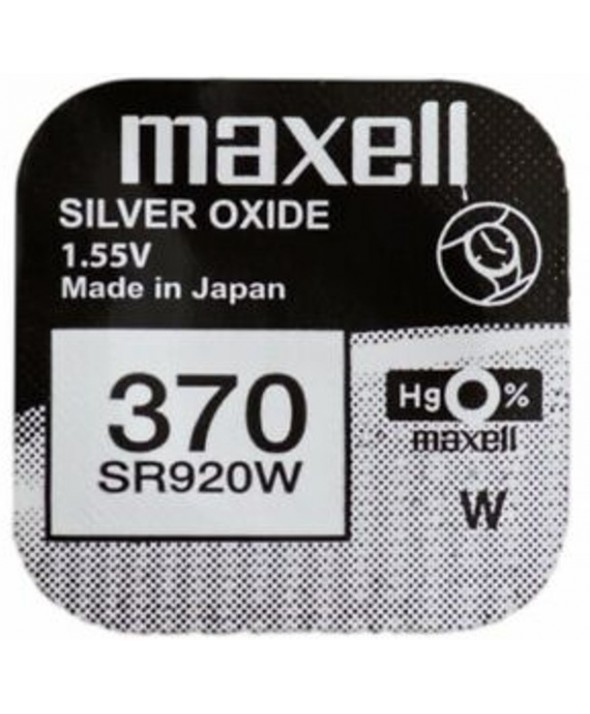 PILA Ox DE PLATA 1.55V (SR920W) 370 MAXELL 