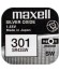 PILA Ox DE PLATA 1.55V (SR43SW) 301 MAXELL