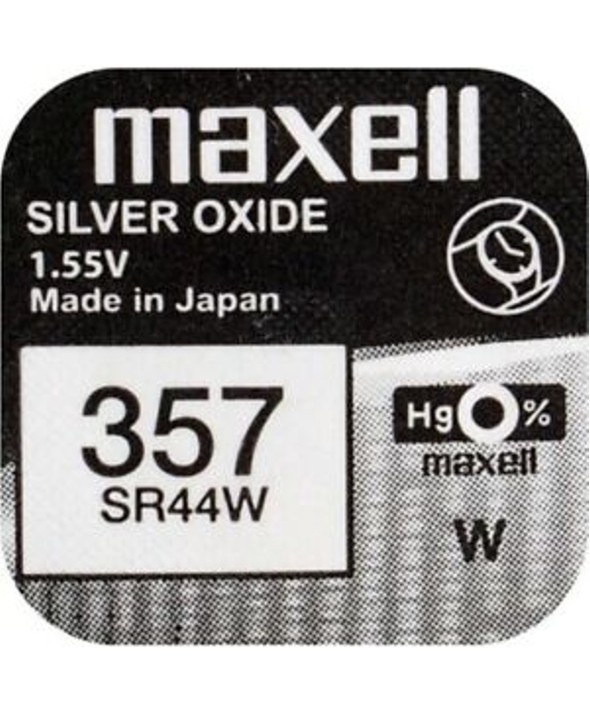 PILA Ox DE PLATA 1.55V (SR44W) 357 MAXELL