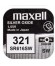 PILA Ox DE PLATA 1.55V (SR616SW) 321 MAXELL