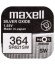 PILA Ox DE PLATA 1.55V (SR621SW) 364 MAXELL