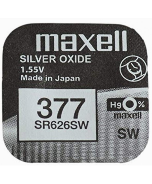 PILA Ox DE PLATA 1.55V (SR626SW) 377 MAXELL - dlplus