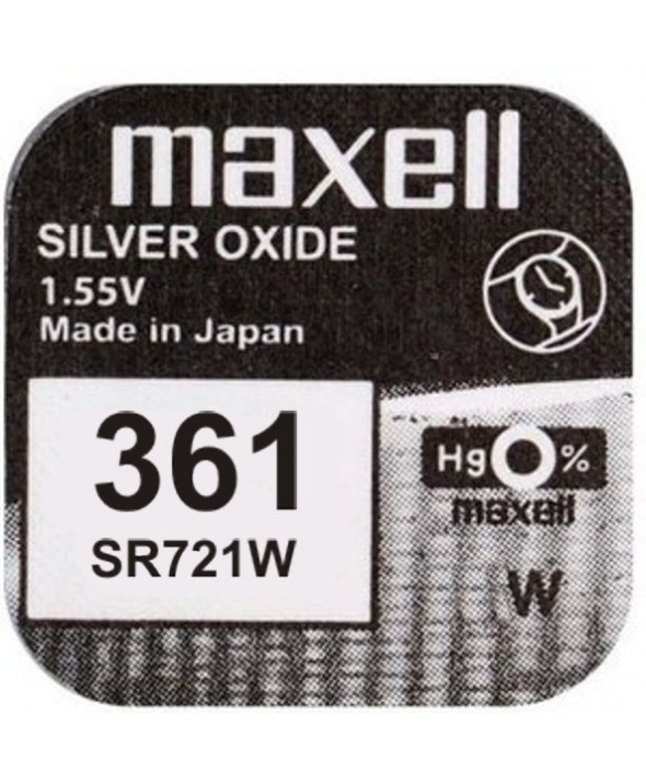 PILA Ox DE PLATA 1.55V (SR721W) 361 MAXELL