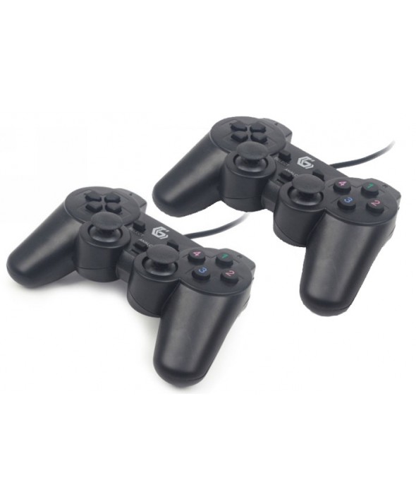 2 MANDOS ALAMBRICOS PC COMPATIBLE DUALSHOCK