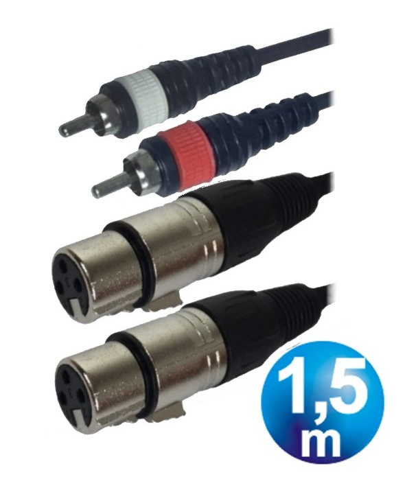 CONEXION 2 RCA/M A 2 CANON/H 1.5m