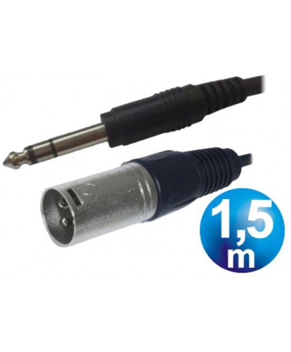 CONEX.AUDIO JACK 6.3 ST/M A CANON/M 1.5m