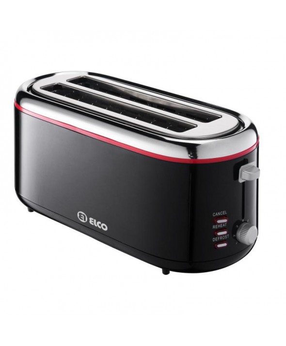 TOSTADOR 2 RANURAS 1300W ANCHA ELCO NEGRO