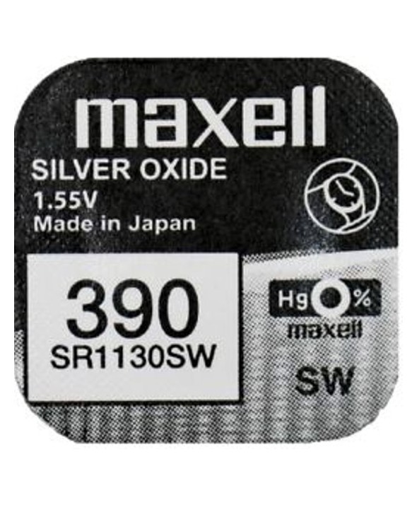PILA Ox DE PLATA 1.55V (SR1130SW) 390 MAXELL B/10