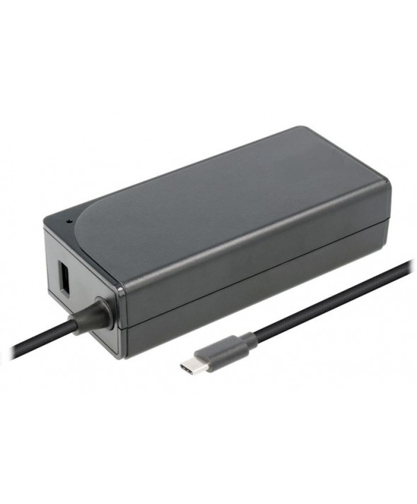 ALIMENTADOR ELECTRICIDAD USB TIPO C 65W PD 3.0 3A VOLTAJE AUTOMATICO