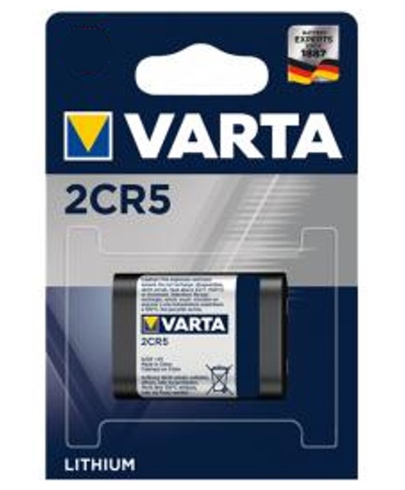 PILA LITIO 2CR5 VARTA BLISTER 1 UNIDAD