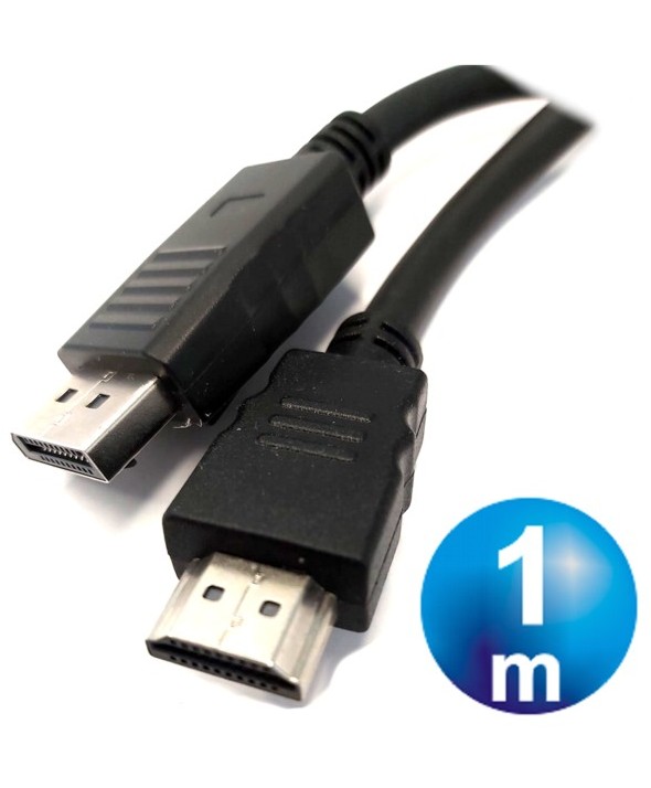 CONEXIÓN DISPLAYPORT MACHO A HDMI MACHO AWG28 1 m