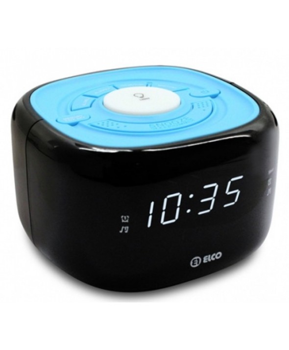 RADIO DESPERTADOR DISPLAY BLANCO 2 ALARMAS ELCO
