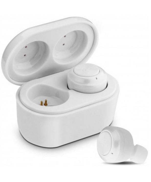 AURICULAR MANOS LIBRES DEPORTIVO V5.0 PLATINET BLANCO