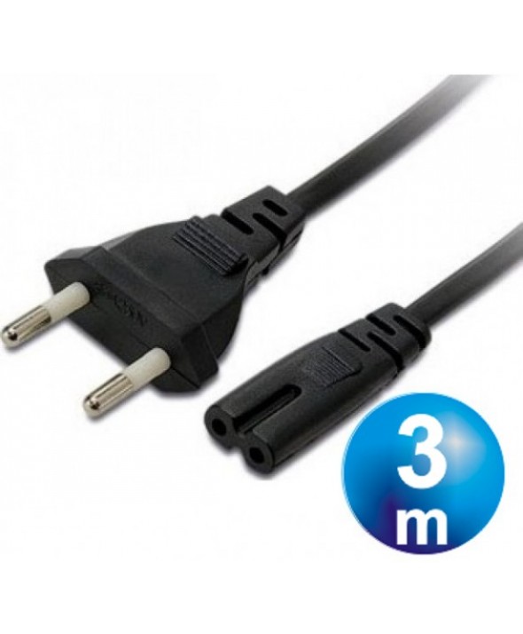 CABLE ALIMENTACION 2X0.75 mm² TIPO "8" 3 m