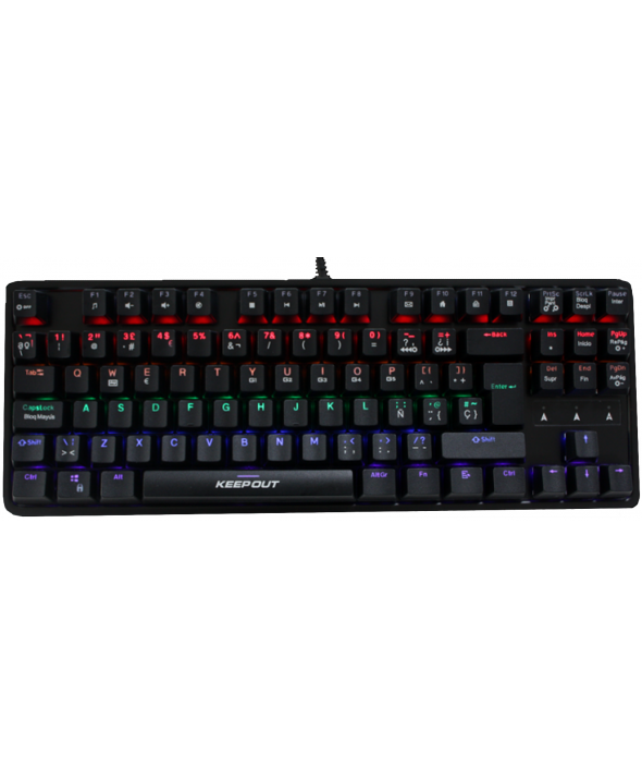 TECLADO MECANICO RGB GAMING USB KEEPOUT 