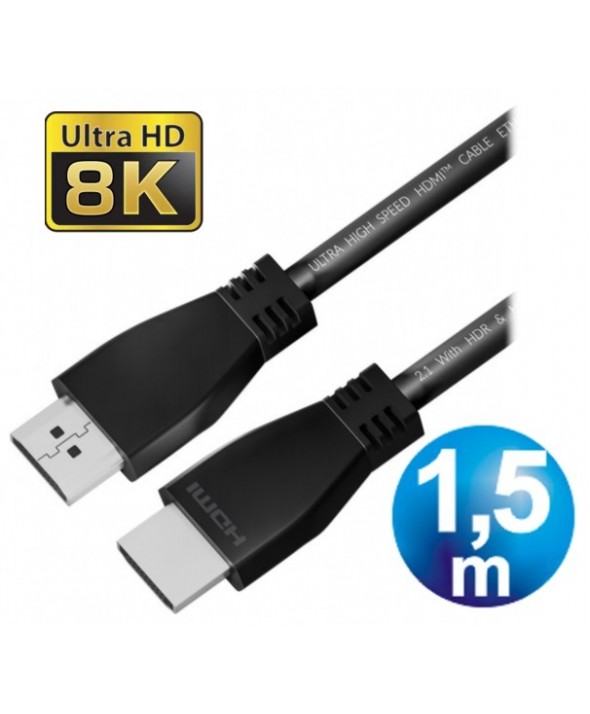 CONEXION HDMI M/M V2.1 8K CABLE 1.5 m