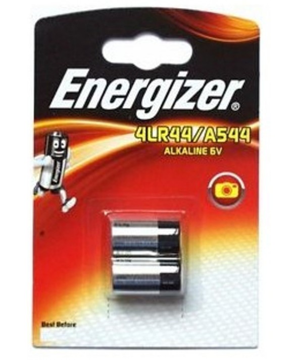 PILA ALCALINA 6V 4LR44 BLISTER 2 UNIDADES ENERGIZER