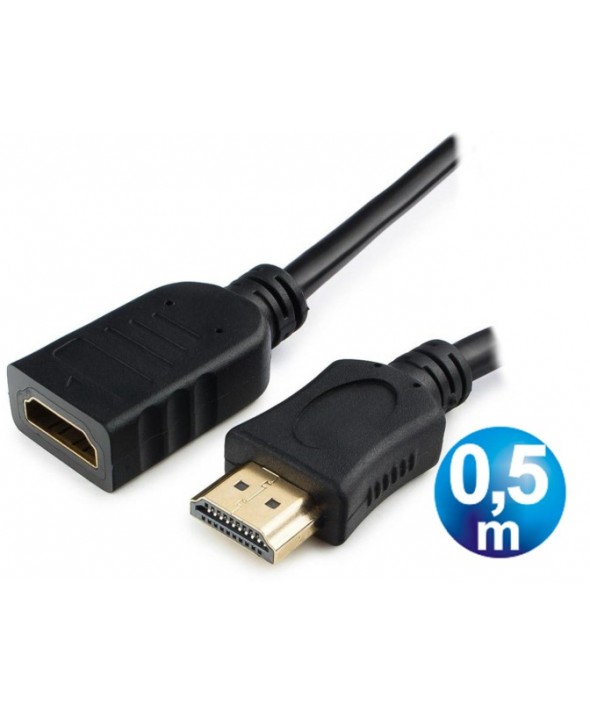 CONEXION HDMI M/H 3D 4K CABLE 0.5 m