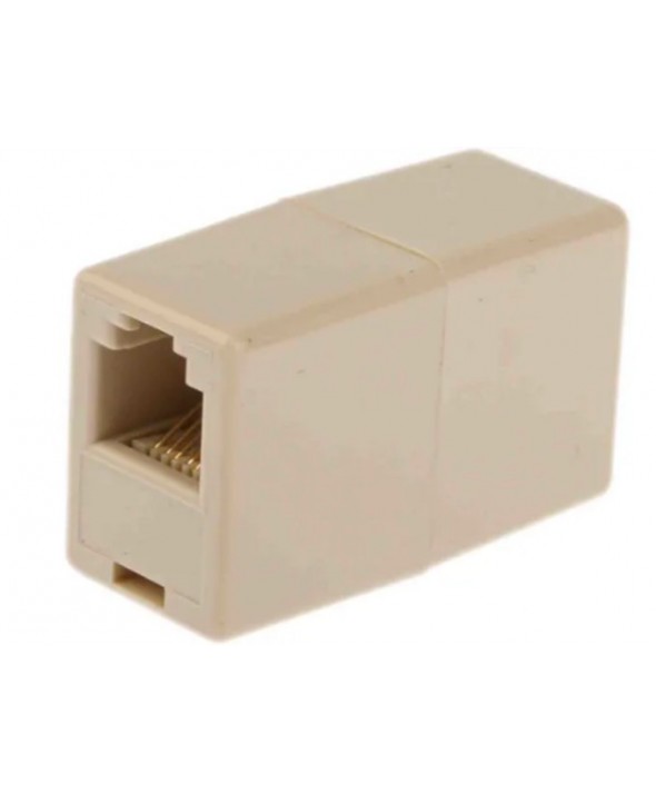 CONECTOR TELEFONICO DOBLE HEMBRA 6p6c CAT.3