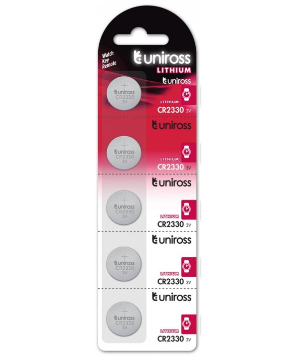 PILA LITIO CR2330 UNIROSS BLISTER DE 5