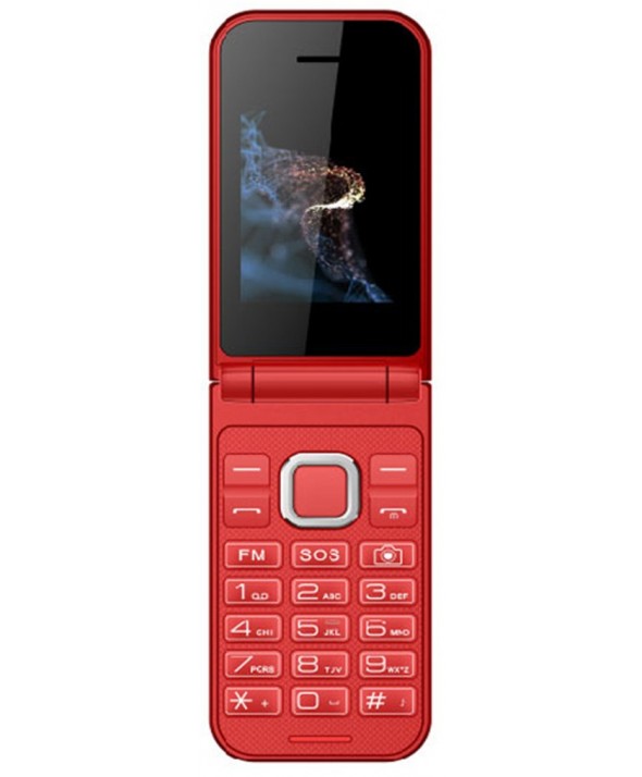 TELEFONO MOVIL CONCHA QUBO SOS ROJO