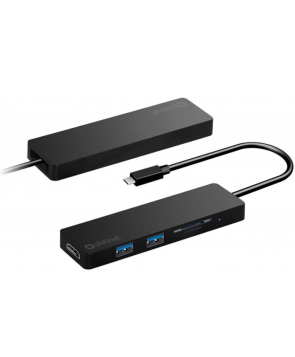 ADAPTADOR Usb C 5 EN 1 Usb/MICRO SD/HDMI PLATINET