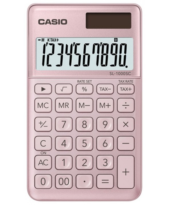 CALCULADORA DE BOLSILLO CASIO SL1000SC ROSA