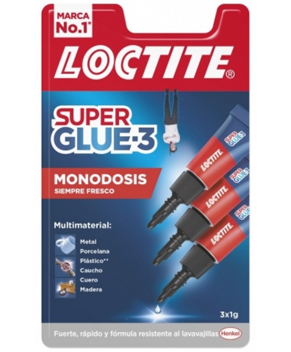 LOCTITE SUPER GLUE-3 MONODOSIS 3x1g