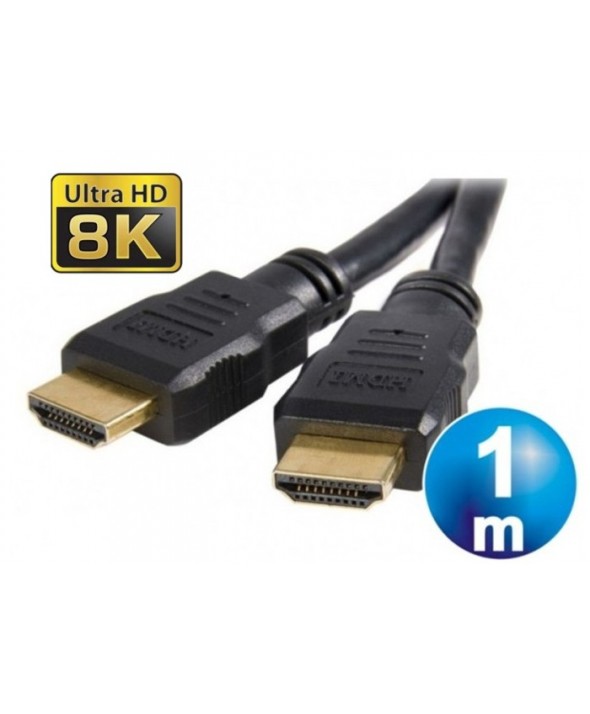 CONEXION HDMI M/M 3D 8K CABLE 1 m