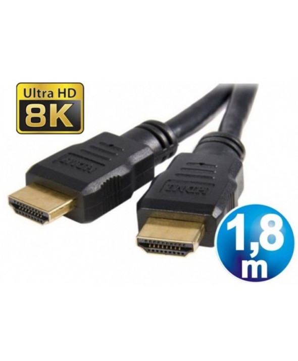 CONEXION HDMI M/M 3D 8K CABLE 1.8 M