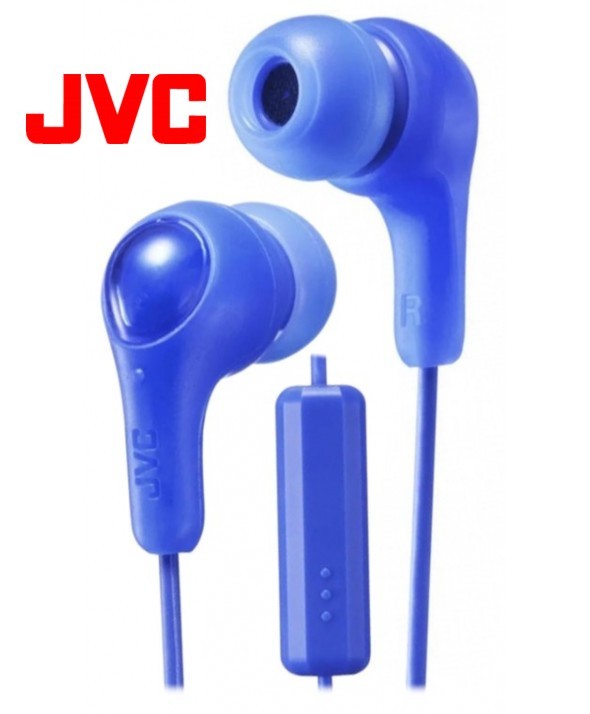 AURICULAR BOTON MANOS LIBRES JVC GUMY PLUS AZUL