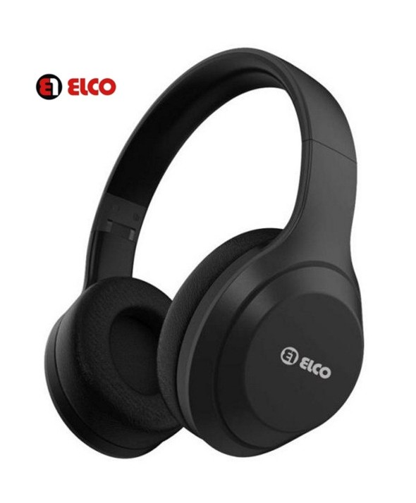 AURICULAR DIADEMA BLUETOOTH MANOS LIBRES MicroSD ELCO NEGRO