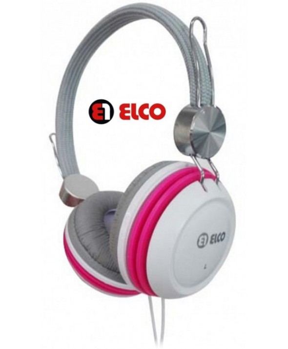 AURICULAR ELCO DIADEMA PD1047 ø40mm BLANCO/ROSA