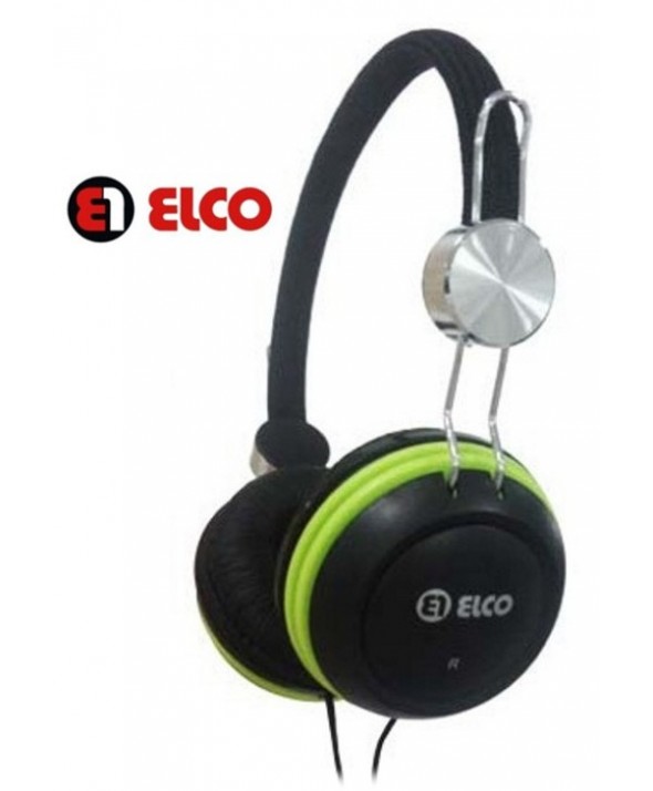 AURICULAR ELCO DIADEMA PD1047B ø40mm NEGRO/VERDE