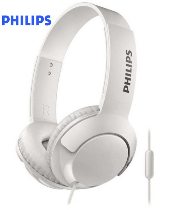 AURICULAR DIADEMA PHILIPS Supra-aural BASS+ BLANCO