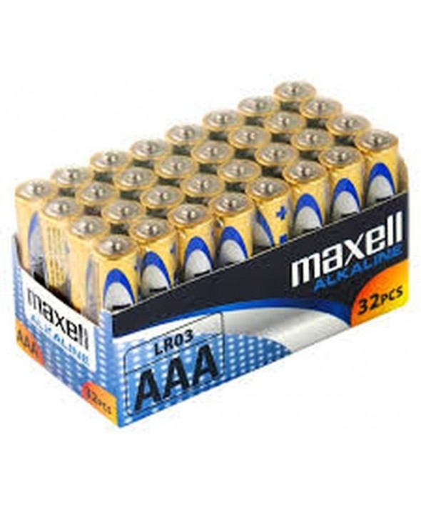 PILA ALCALINA LR03 MAXELL MXL PACK 32