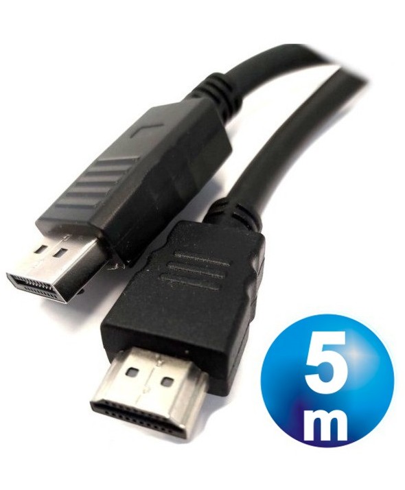 CONEXIÓN DISPLAYPORT MACHO A HDMI MACHO 5 m