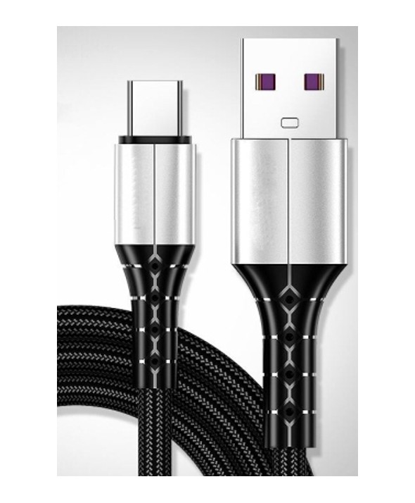 CONEXION Usb C 1 METRO 2A ALUMINIO + NYLON ELCO