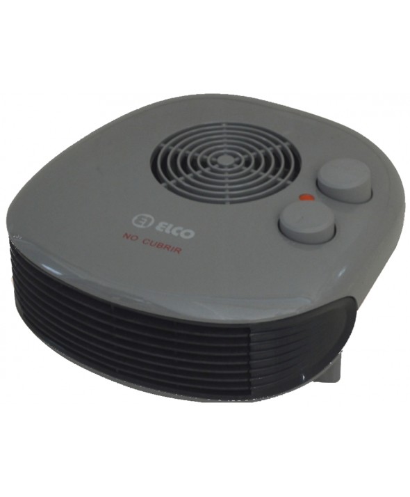 CALEFACTOR 1000/2000W TERMOSTATO REGULABLEGRIS ELCO