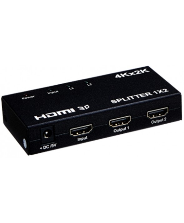 SPLITTER HDMI 4K METAL 1 ENTRADA 2 SALIDAS