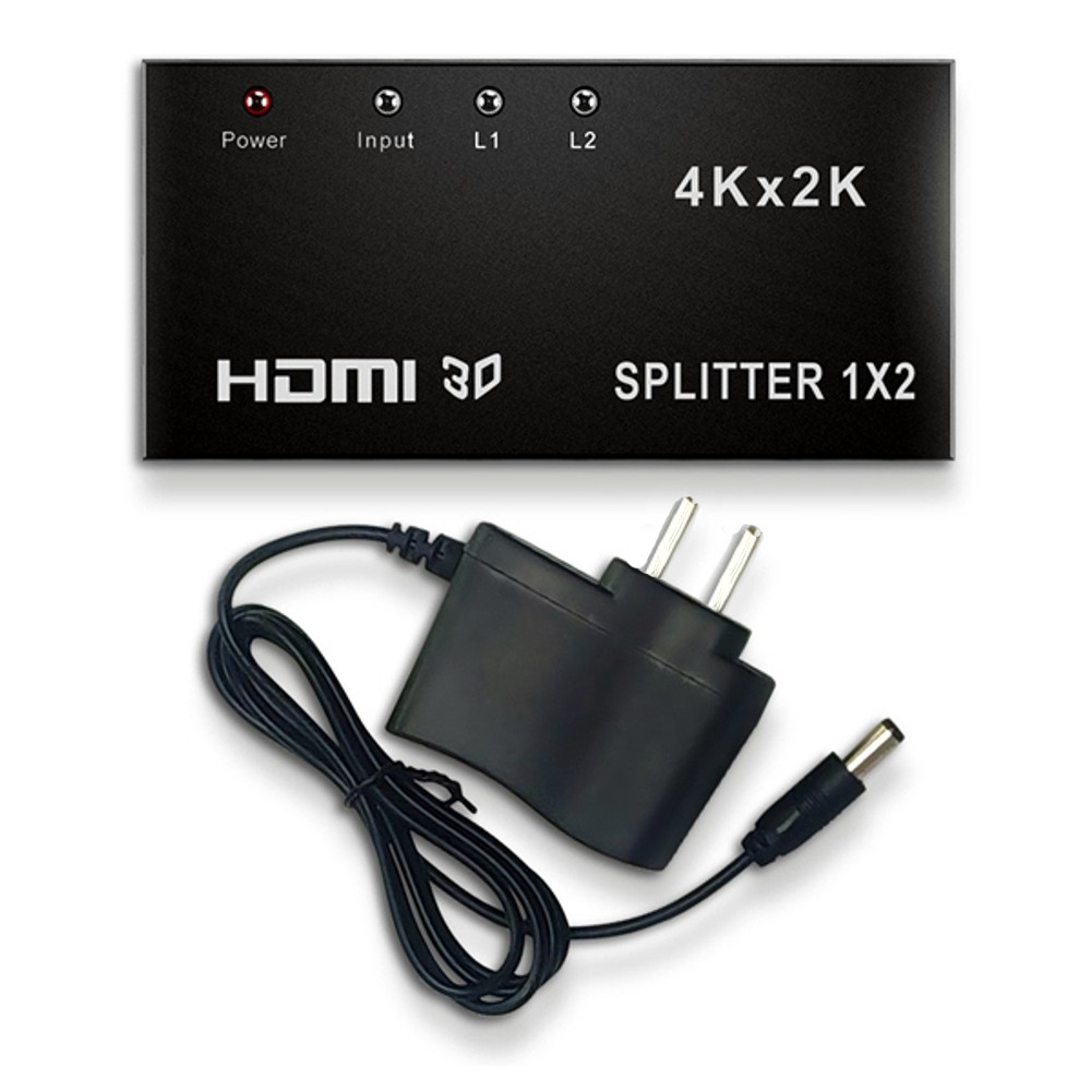 SPLITTER HDMI 4K METAL 1 ENTRADA 2 SALIDAS - dlplus