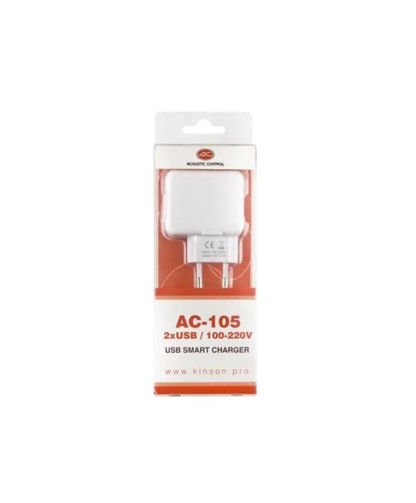 ALIMENTADOR 220V A 2 USB 2x5V (2100mA)