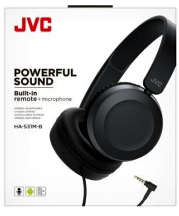 AURICULAR DIADEMA M/L JVC HA-S31M NEGRO
