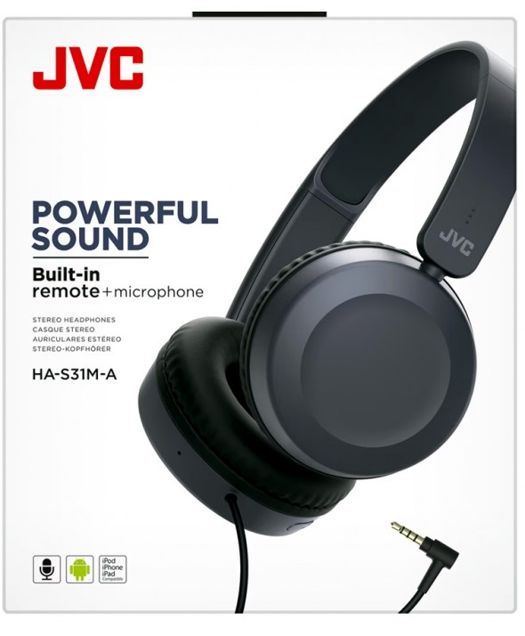 AURICULAR DIADEMA M/L JVC HA-S31AE AZUL