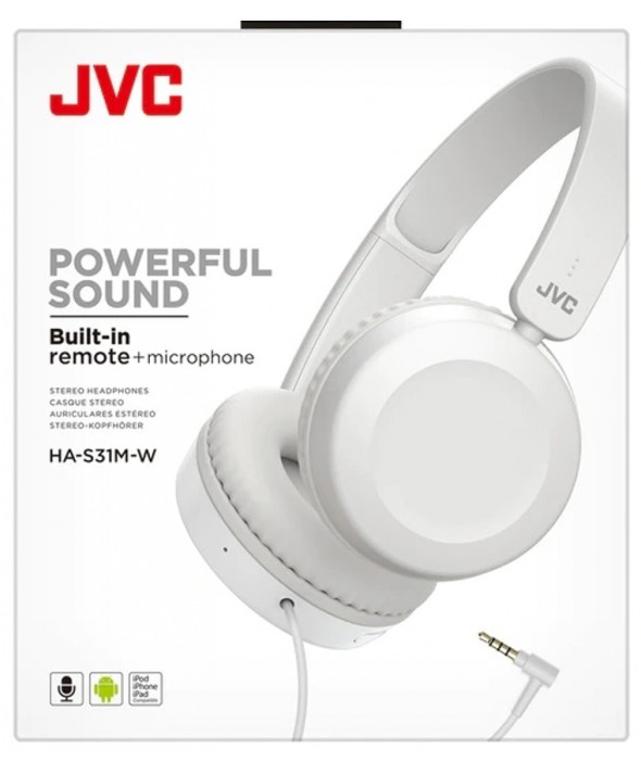 AURICULAR DIADEMA M/L JVC HA-S31M BLANCO